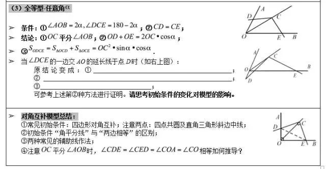 攻克中考數(shù)學(xué)幾何題!這幾個經(jīng)典幾何模型結(jié)論要記住