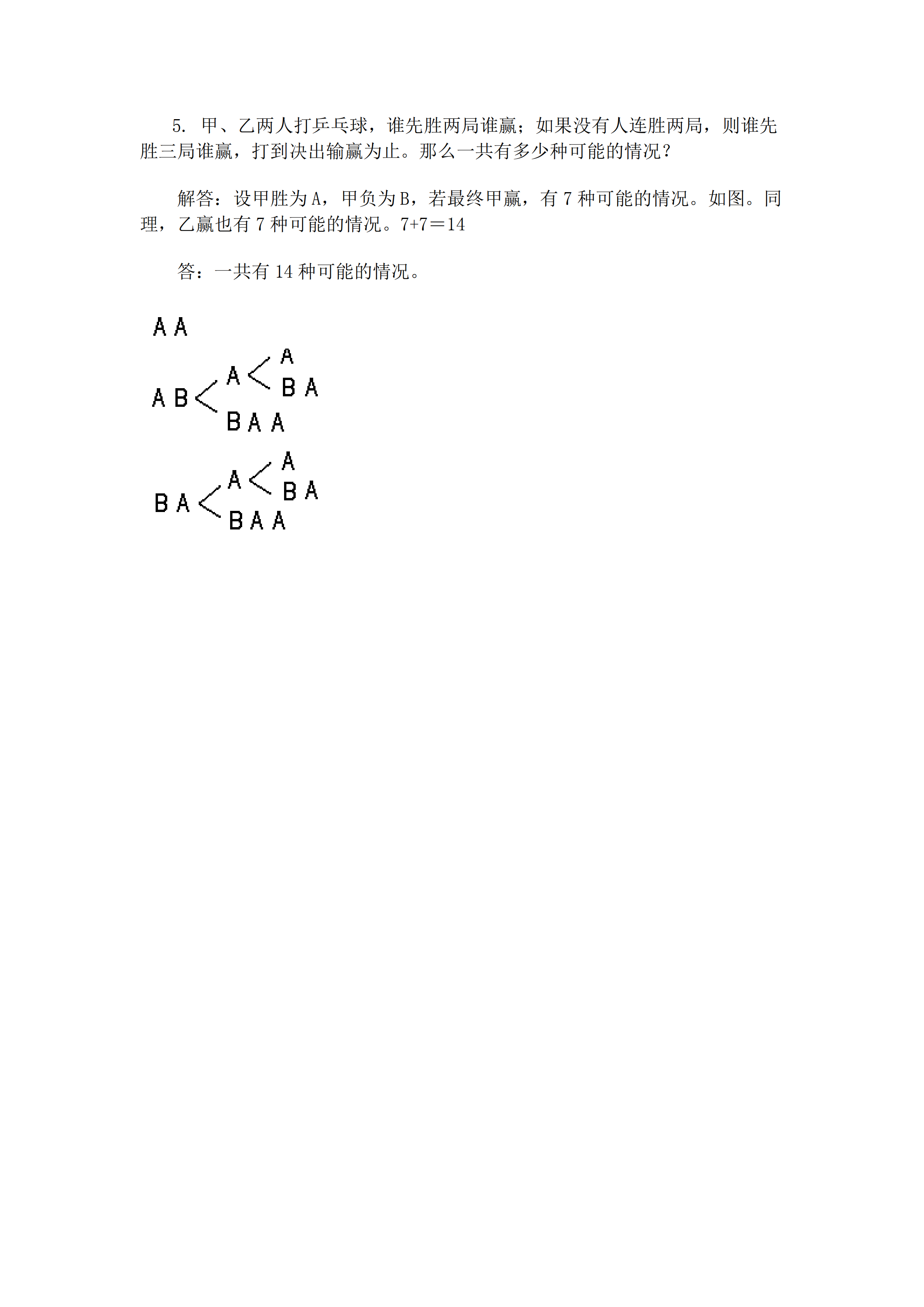 小升初數(shù)學復習專題七：列舉法